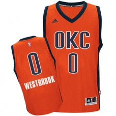 Cheap Russell Westbrook Thunder Alternate Orange NBA Jersey