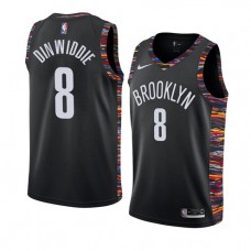Cheap Spencer Dinwiddie Nets City NBA Jerseys Black For Sale