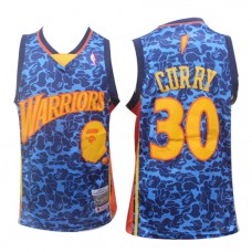 Cheap Stephen Curry Warriors NBA Basketball Jersey Joint Bape Sale