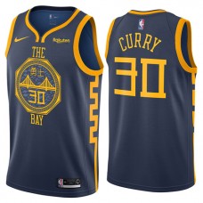Cheap Stephen Curry Warriors New The Bay City Jerseys Indigo Sale