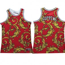 Cheap Supreme X Nike Vest Floral Basketball Jerseys Tank Tops Sale