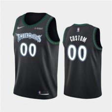 Cheap Timberwolves Custom Classic NBA Jerseys Black For Sale