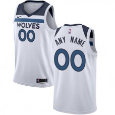 Cheap Timberwolves Customized White Jersey Association Edition