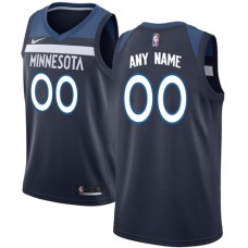 Cheap Timberwolves Nike Custom Jersey Navy Icon Edition For Sale