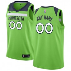 Cheap Timberwolves Nike Custom Jersey Neon Green Statement Edition
