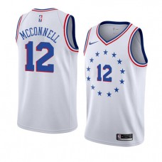 Cheap TJ McConnell 76ers Earned Edition NBA Jerseys White For Sale