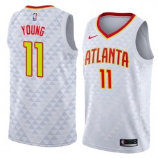 Cheap Trae Young Hawks White NBA Jerseys Association For Sale