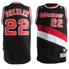 Cheap Trail Blazers Clyde Drexler Throwback NBA Jersey Black Sale