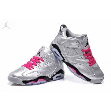 Cheap Womens Air Jordan 6 Low Valentines Day Silver Pink Sale