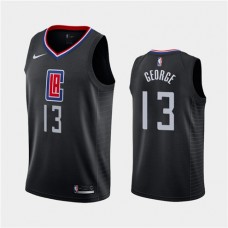 Clippers Paul George Black Statement Jersey Cheap For Sale