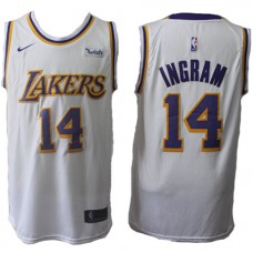 Coolest Brandon Ingram Lakers White Association NBA Jerseys Sale