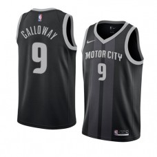 Coolest Langston Galloway Pistons Motor City Jersey Black For Sale