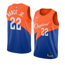 Coolest Larry Nance JR. Cavaliers City NBA Jerseys Blue Orange Sale