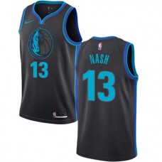 Coolest Steve Nash Mavericks Charcoal NBA Jerseys City For Sale