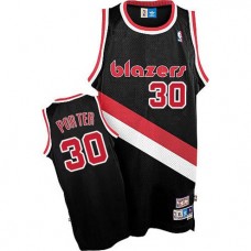 Coolest Terry Porter Blazers NBA Throwback Black Jerseys For Sale