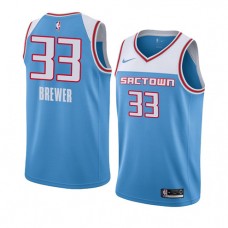 Corey Brewer Kings City NBA Jersey Blue Cheap For Sale