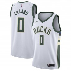 Damian Lillard Milwaukee Bucks Unisex Swingman Player Ocasion Jersey – Association Edition – White