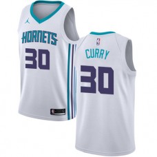 Dell Curry Hornets Home White Jordan Jersey NBA Cheap Sale