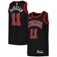 DeMar DeRozan 11 Chicago Bulls Men 2022-23 Swingman Jersey Black - Statement Edition