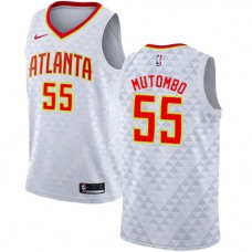 Dikembe Mutombo Hawks White Home NBA Jersey Cheap For Sale