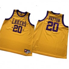 Gary Payton Old Minneapolis Lakers Jersey Yellow Cheap For Sale