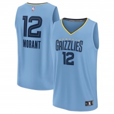 Ja Morant Memphis Grizzlies Youth Fast Break Player Ocasion Jersey – Statement Edition – Light Blue