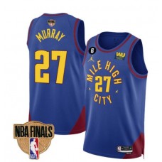 Jamal Murray 27 Denver Nuggets Final Champions 2023 Swingman Jersey - Blue