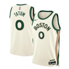 Jayson Tatum 0 Boston Celtics 2023 24 City Edition Swingman Jersey - White