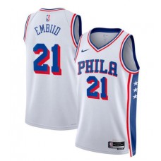 Joel Embiid 21 Philadelphia 76ers 2023-24 Swingman Jersey - Association Edition - White