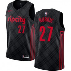 Jusuf Nurkic Blazers City Black NBA Jersey For Cheap Sale