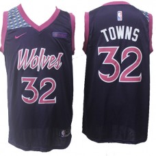 Karl-Anthony Towns New Timberwolves City Jersey Purple For Cheap