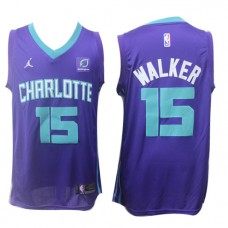 Kemba Walker Hornets Purple Jordan Jersey NBA Cheap For Sale