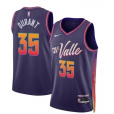 Kevin Durant 35 Phoenix Suns 2023-24 City Edition Swingman Jersey - Purple