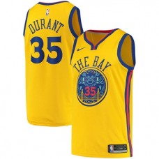 Kevin Durant Warriors New Gold NBA Jersey City Edition For Cheap