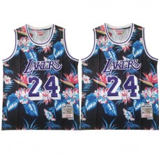 Kobe Bryant Lakers Floral Fashion Vintage NBA Jerseys For Cheap
