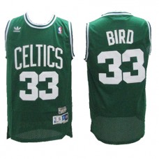 NBA Boston Celtics 33 Larry Bird Throwback Jersey Green Swingman Hardwood Classics