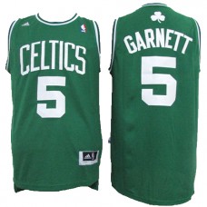 NBA Boston Celtics 5 Kevin Garnett Throwback Jersey Green Swingman Hardwood Classics
