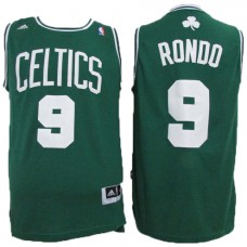 NBA Boston Celtics 9 Rajon Rondo Throwback Jersey Green Swingman Hardwood Classics