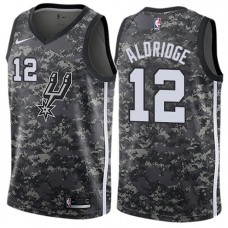 LaMarcus Aldridge Military Spurs Camo Jersey Authentic City Cheap