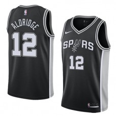 LaMarcus Aldridge Spurs Black Jersey Icon Edition Cheap For Sale