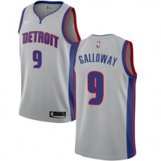 Langston Galloway Pistons Jersey Silver NBA Statement Edition Cheap