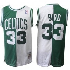 Larry Bird Celtics Throwback Split NBA Jerseys For Cheap Sale