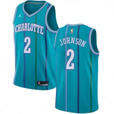 Larry Johnson Hornets Aqua Throwback NBA Jersey Cheap Sale