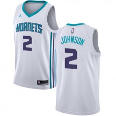 Larry Johnson Hornets Home White Jordan Jersey NBA Cheap Sale