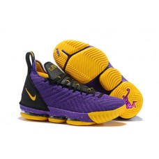 LeBron 16 Lakers Purple Yellow Nike Shoes Cheap For Sale