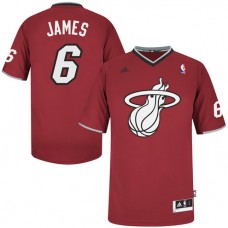 LeBron James Miami Heat Sleeved Jersey Christmas Day For Cheap