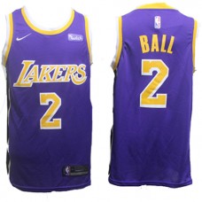 Lonzo Ball Lakers Purple Statement NBA Jerseys Cheap For Men