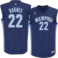 Matt Barnes Grizzlies Navy Replica NBA Jersey Cheap For Sale