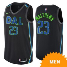 Mavericks Wesley Matthews NBA City Jersey Black Cheap For Sale