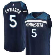 Men's Fanatics Branded Navy Minnesota Timberwolves Edwards Jersey - Icon Edition